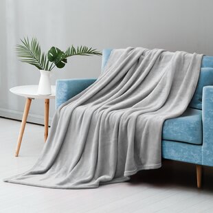 Odyssey Queen King Grey Zulu Super Soft Lounge Sofa Throw Rug Blanket 240 x260cm 