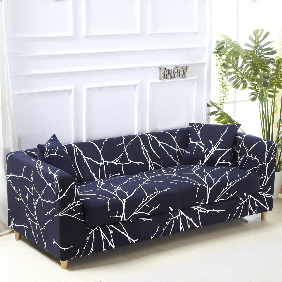 Details about   Jacquard Replacement Sofa Seat Cushion Cover Stretch Home Chair Couch Slipcover 