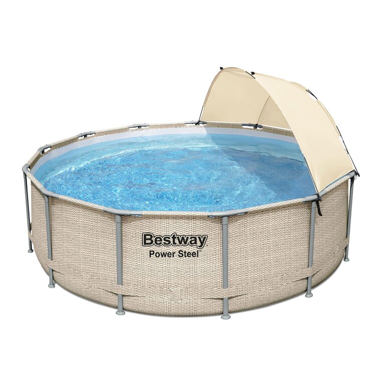 Bestway Bestway 13ft Fast Set Rattan Inflatable Pool 
