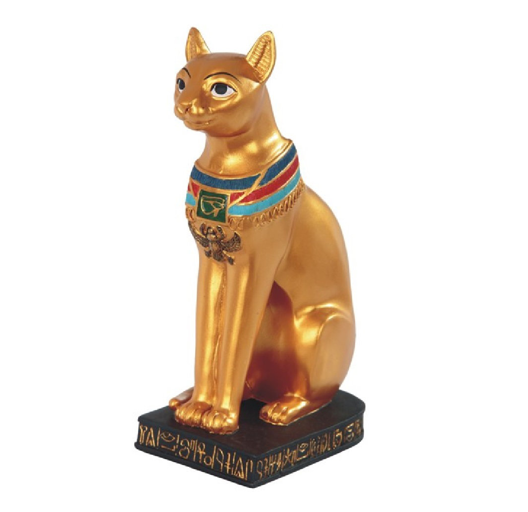 5" Bastet Ubasti Cat Goddess Ancient Egyptian Mythology Statue Figurine 