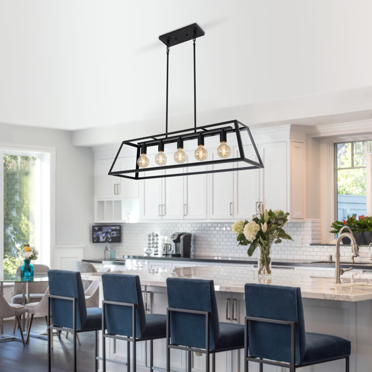 Dahntay 5 - Light Kitchen Island Square / Rectangle Chandelier