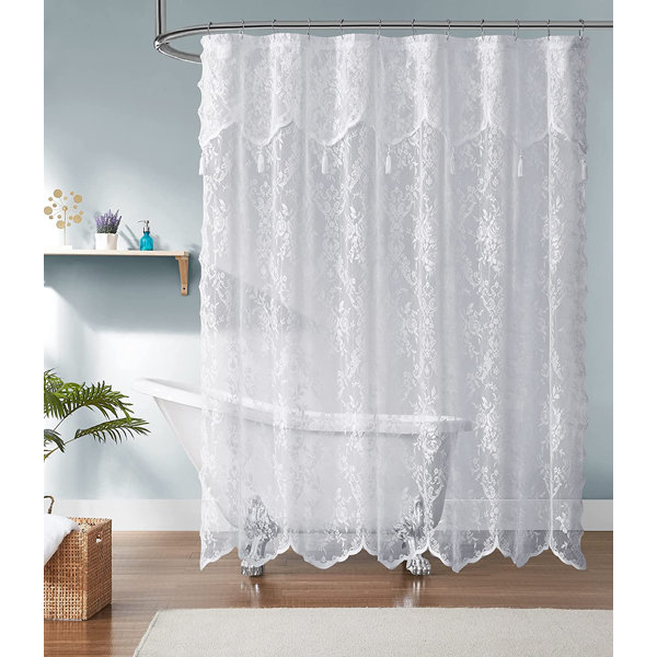 Pvc Shower Curtain Plain White Extra Wide Extra Long Standard With Hooks Ring 