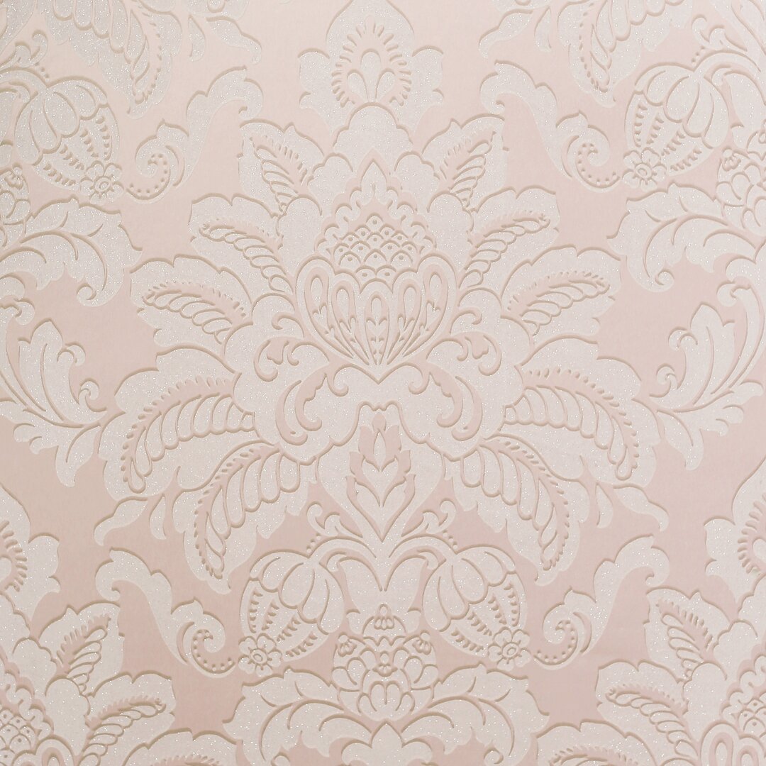 10.05cm x 53cm Embossed Shimmer Wallpaper Roll gray