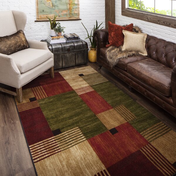 A2ZRug Modern Rugs Living Dining Room Area Geometric Faded Bedroom Brown Carpets 