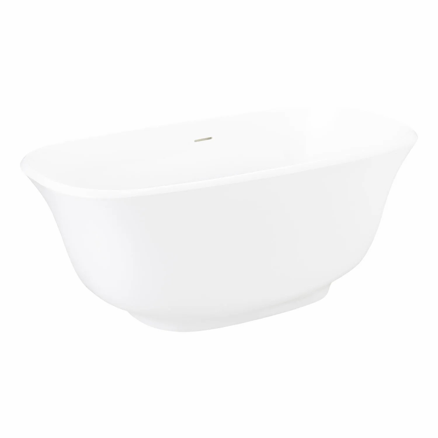 Signature Hardware 59" Lindsey Acrylic Freestanding Soaking Bathtub