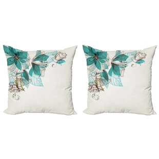 Ambesonne Birthday Party Cushion Cover Set of 2 for Couch and Bed in 4 Sizes 