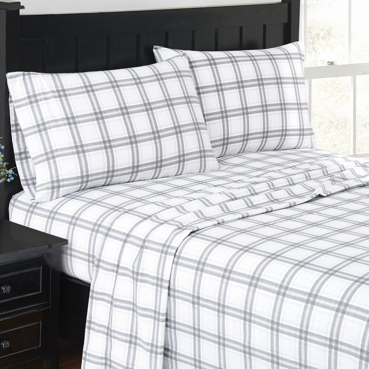 London Fog 200 Thread Count Plaid 100 