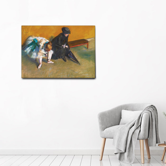 Marlow Home Co. L'attesa by Edgar Degas - Unframed Painting on Canvas ...