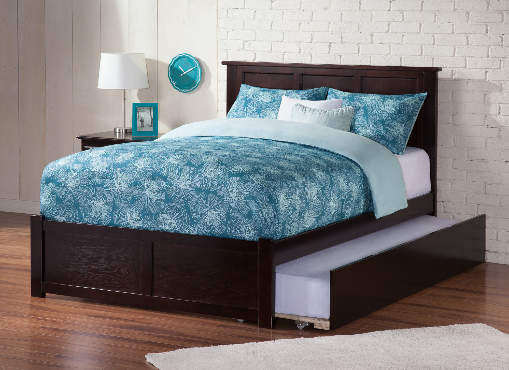 Harriet Bee Quitaque Solid Wood Platforms Bed with Trundle by Harriet