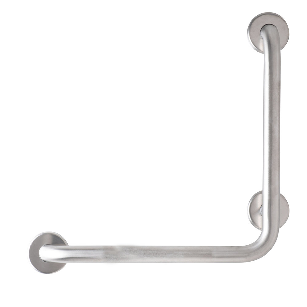 CSI Bathware L-Shaped Vertical Angle Bathroom Safety 18" Grab Bar & Reviews  | Wayfair