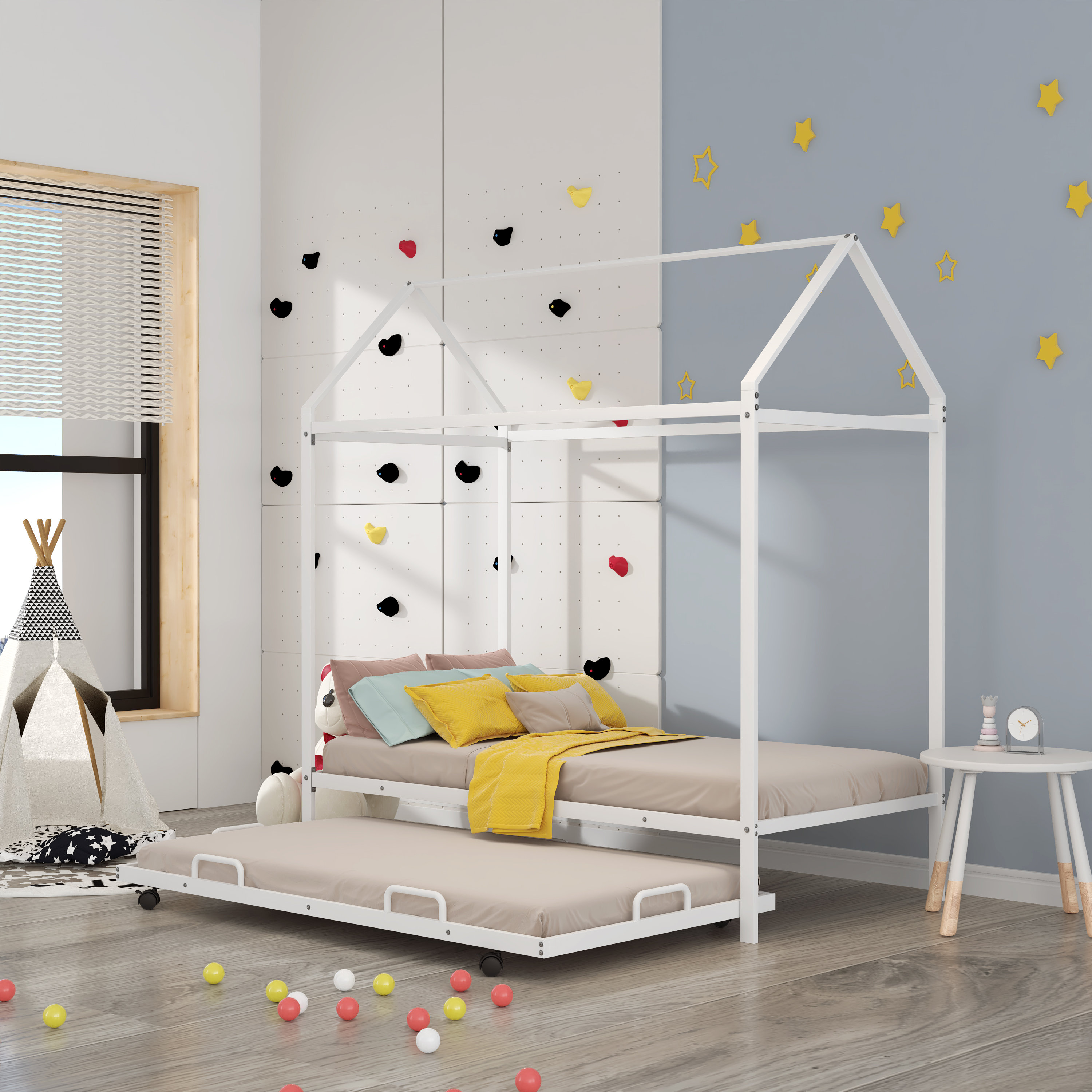 Gracie Oaks Sheldrake Metal Bed Wayfair