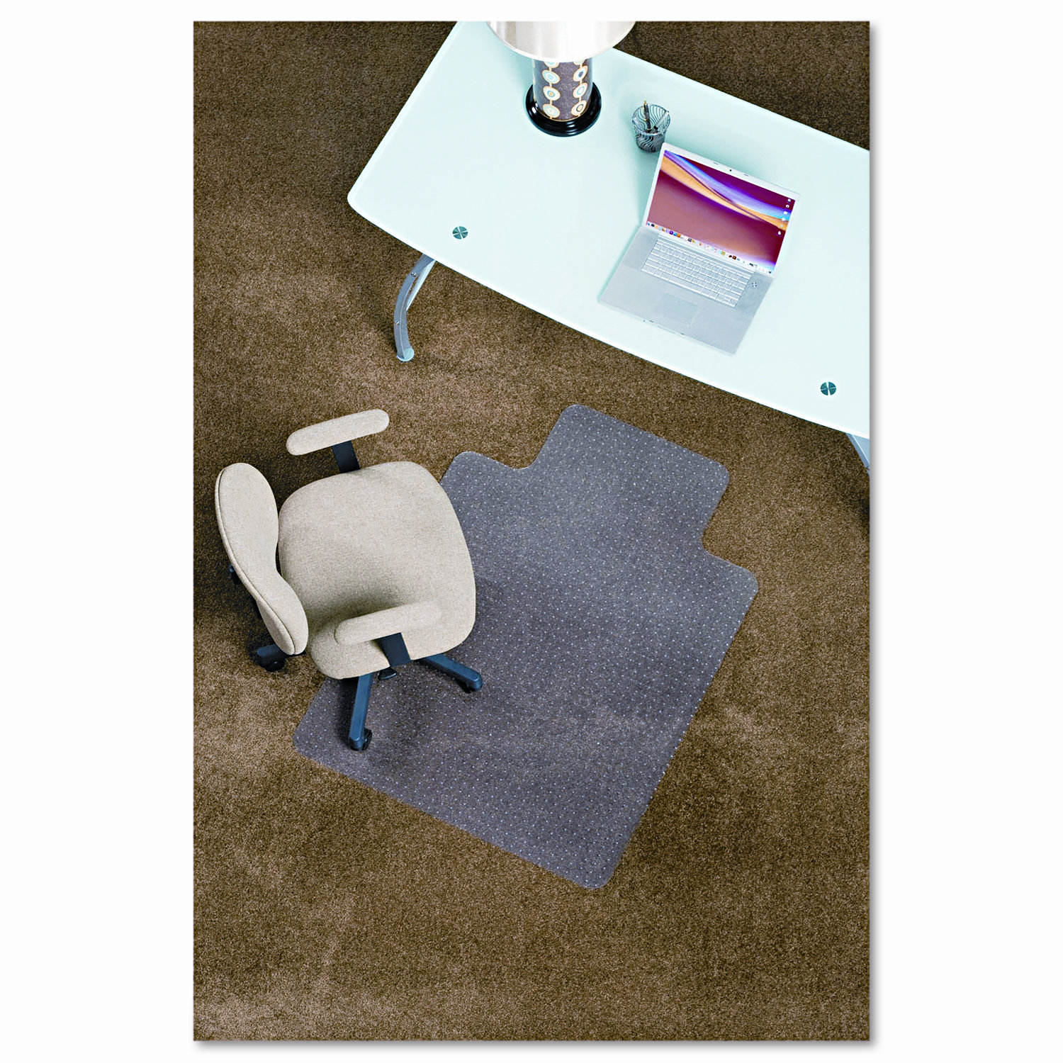 E.S. Robbins® Anchormat® Chair Mats Rectangular Chair Mat for Soft