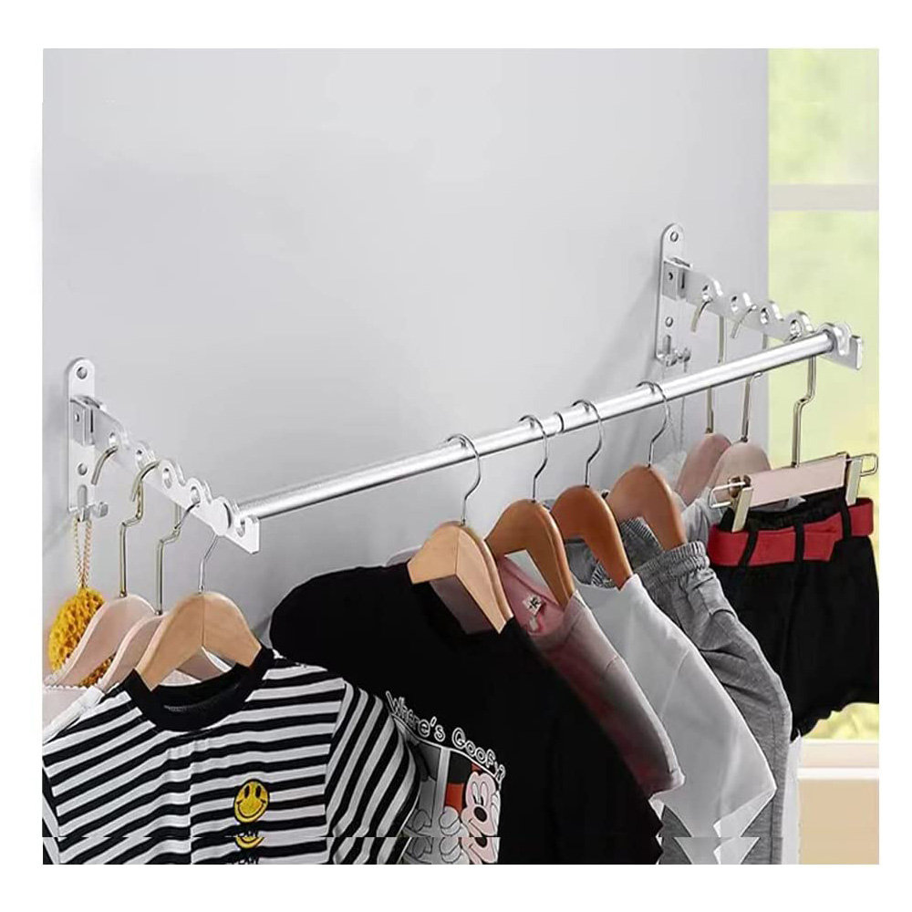 Rebrilliant Folding Wall Mounted Drying Rack Wayfair