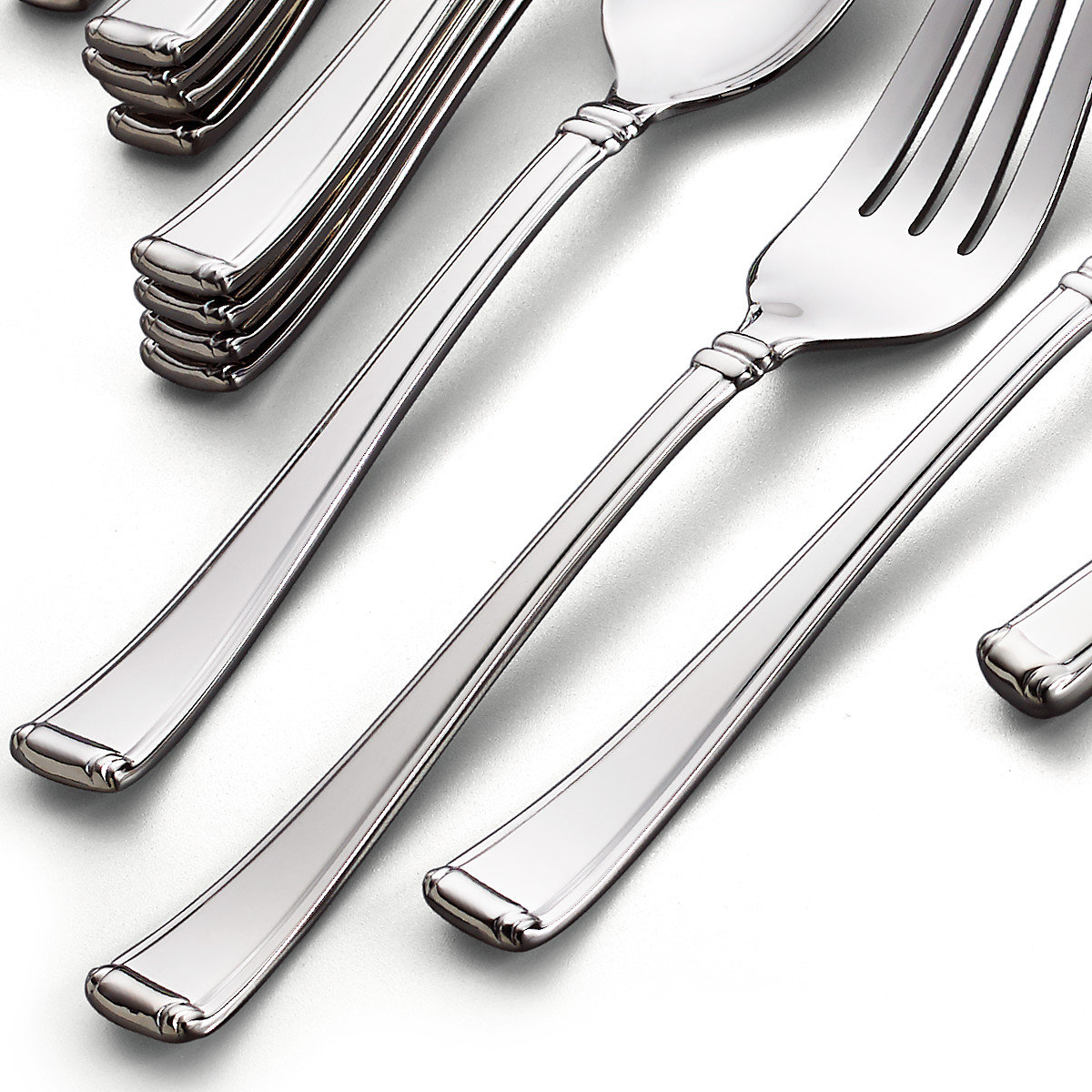 Hampton Stainless Steel Flatware Set of 45 Wayfair