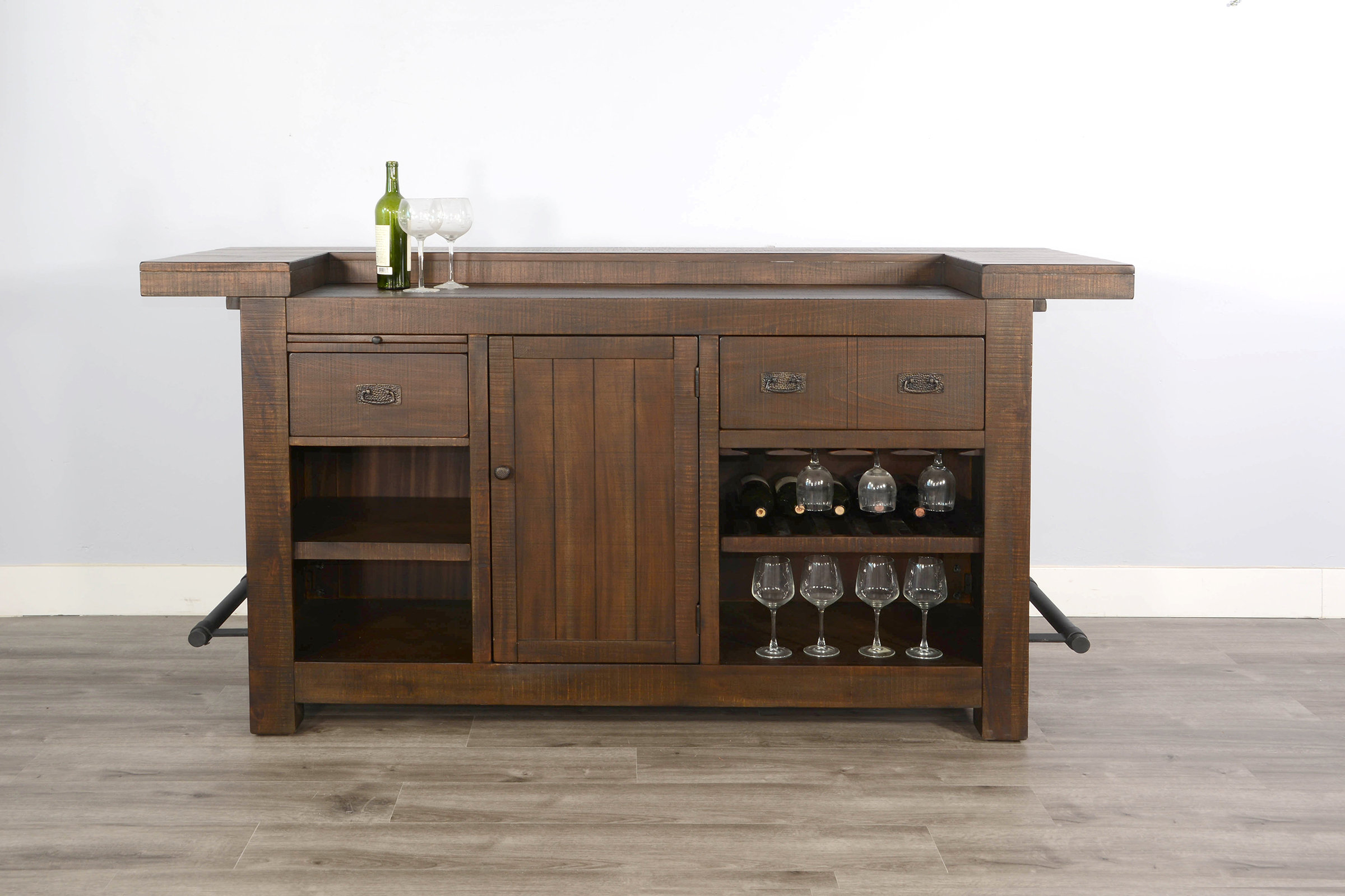 August Grove: Gridley Bar with Wine Storage
