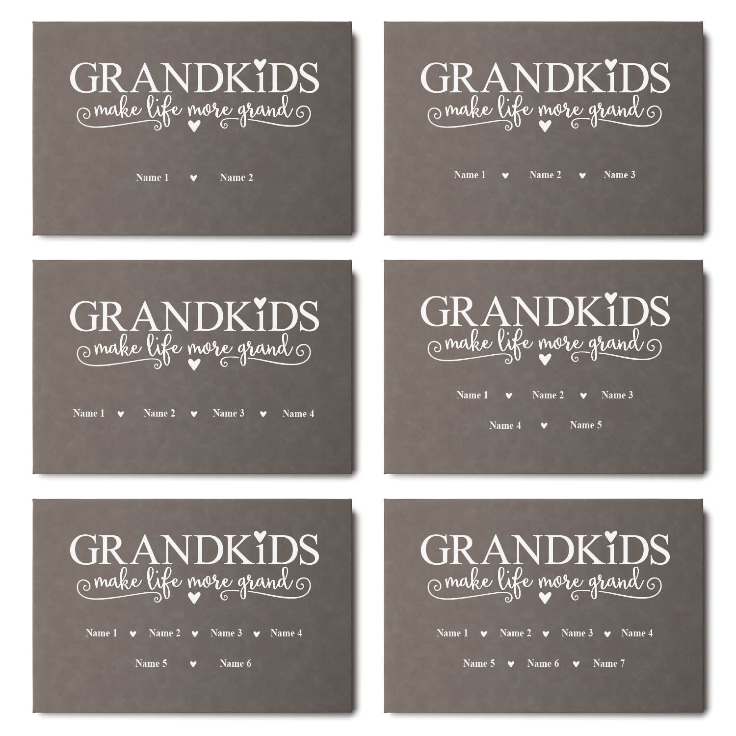 Trinx Grandkids Make Life More Grand - Wrapped Canvas Textual Art | Wayfair