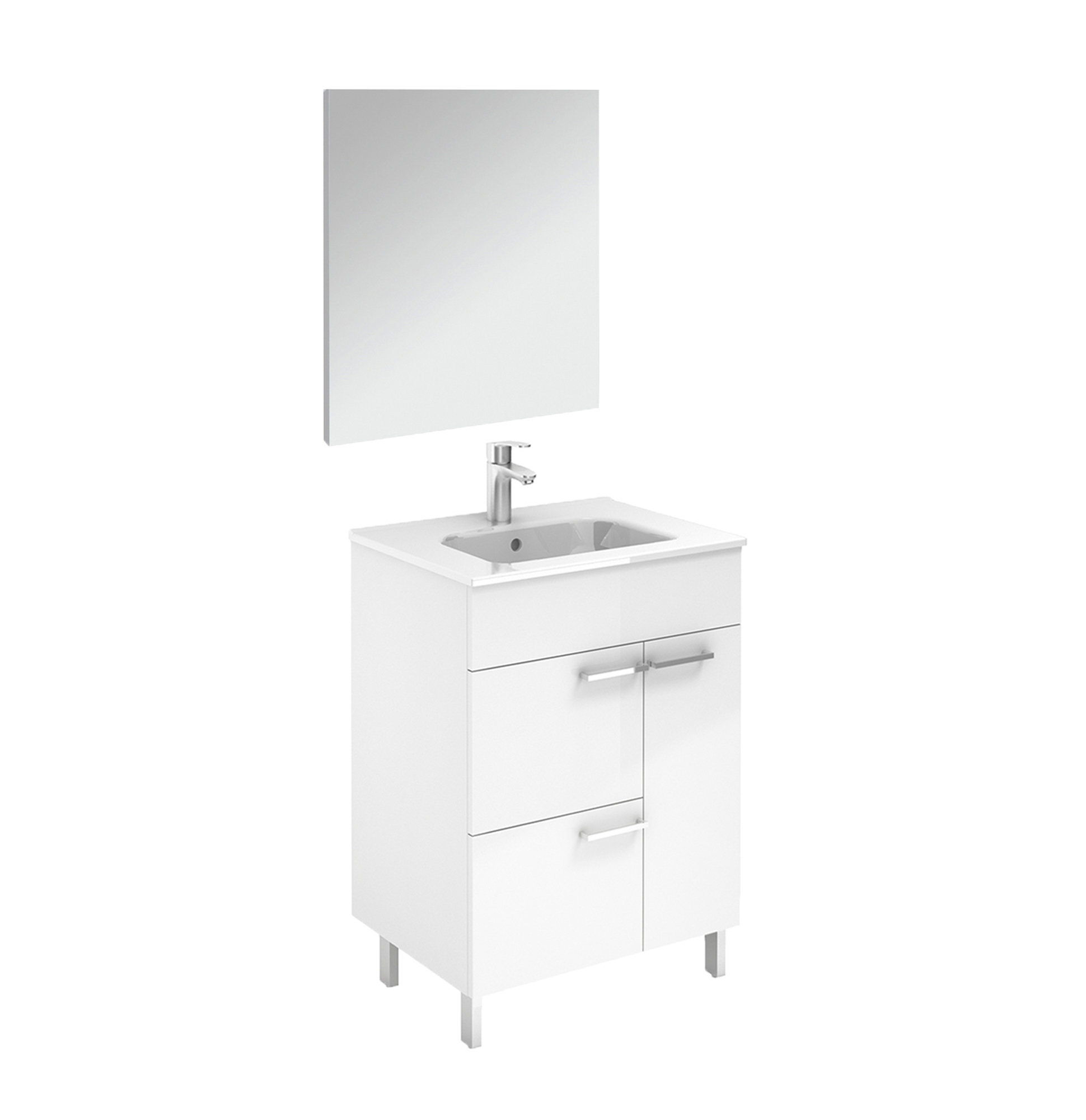 WS Bath Collections Elegance 24" Single Bathroom Vanity Set with Mirror Wayfair