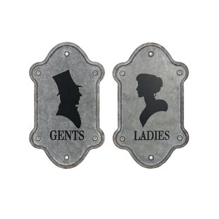 show original title Details about   Toilet Sign Toilet Door Sign Ladies Brass Gunmetal Retro L:16x5cm 