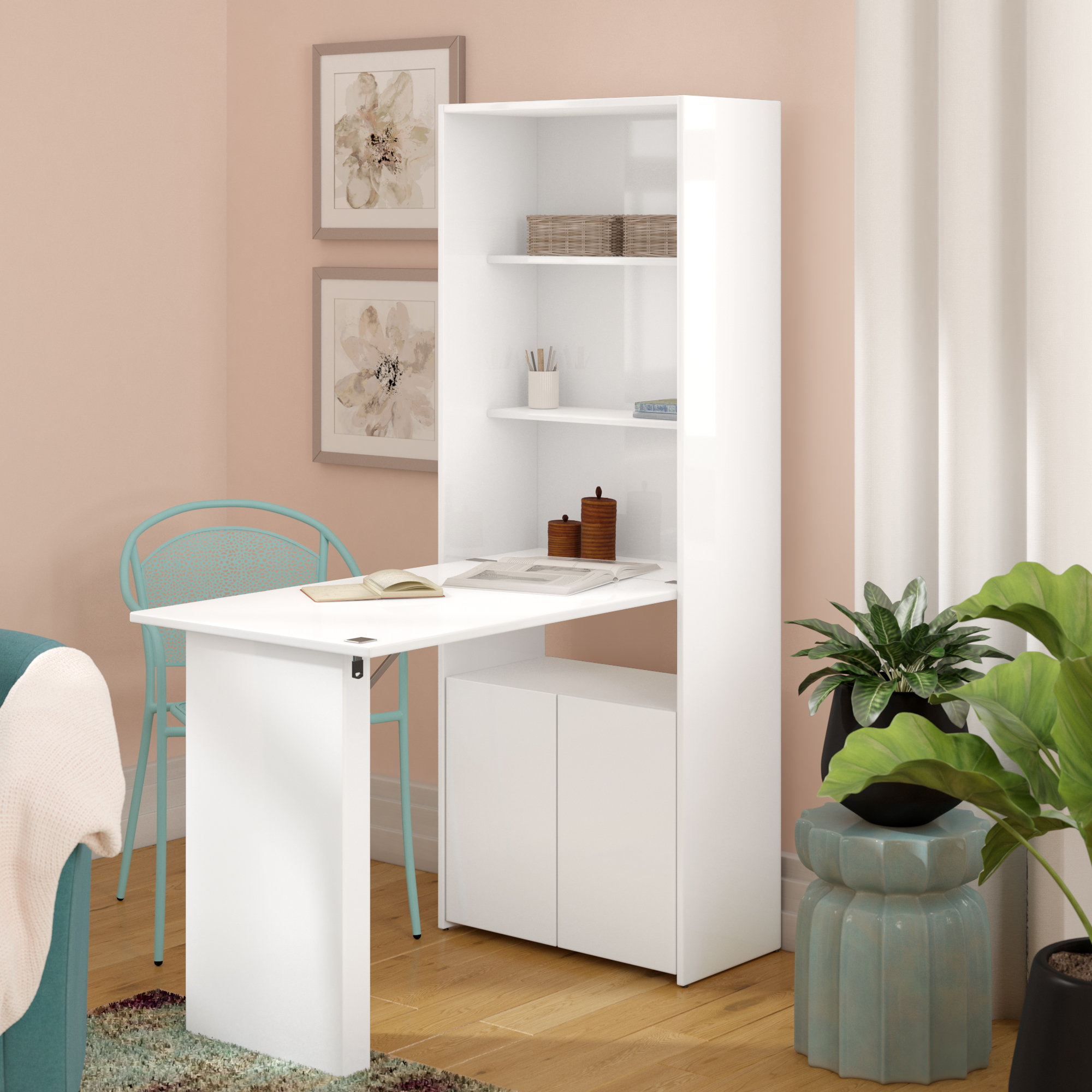 Latitude Run® Veazey Desk with Hutch & Reviews Wayfair