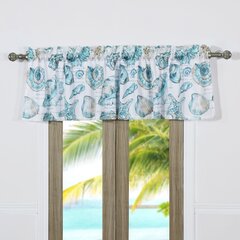 By The Sea Printed Ocean Beach Images Kitchen Curtains Tiers or Valance 