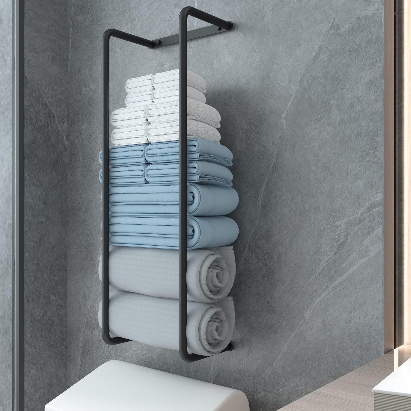 Plastic Development Wall Mounted Towel Rack | Wayfair