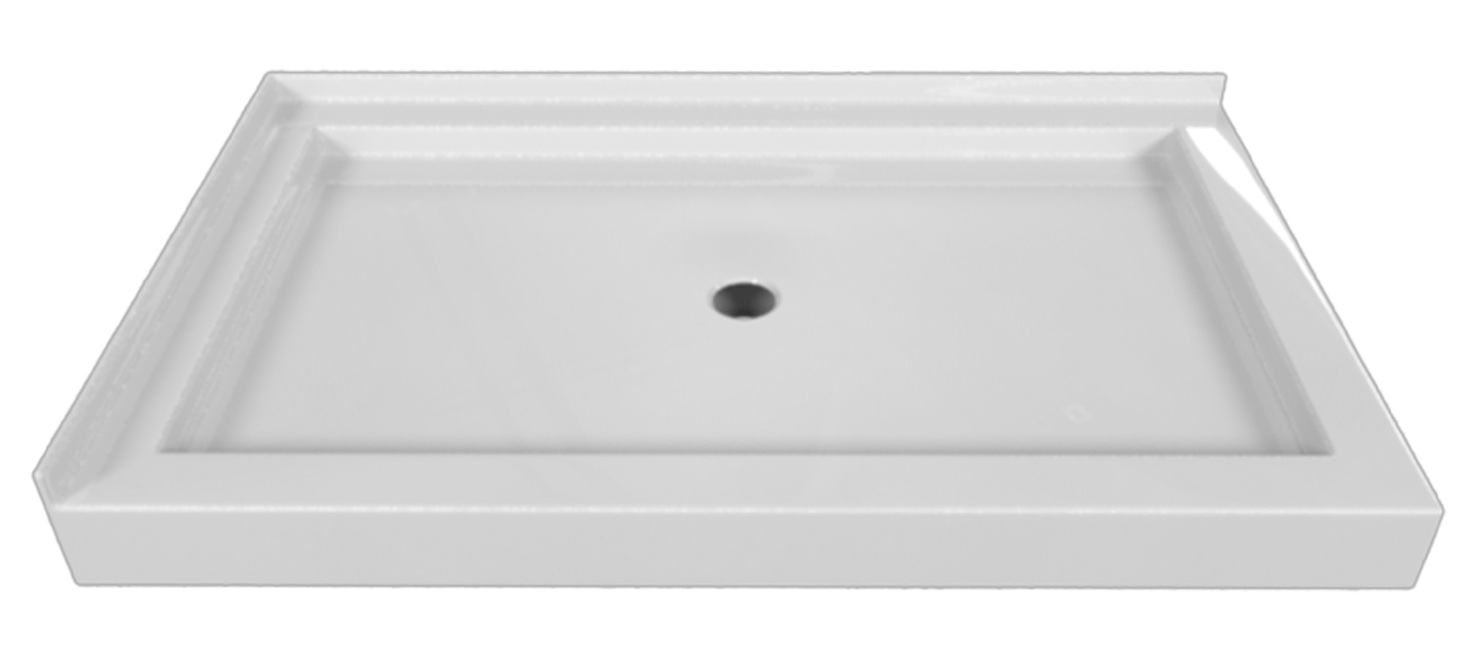 Valley Acrylic Ltd. Signature 48'' W 32'' D Rectangular Double Shower Base Wayfair