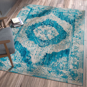 Well Woven Sydney Vintage Medallion Blue Rug & Reviews | Wayfair.co.uk