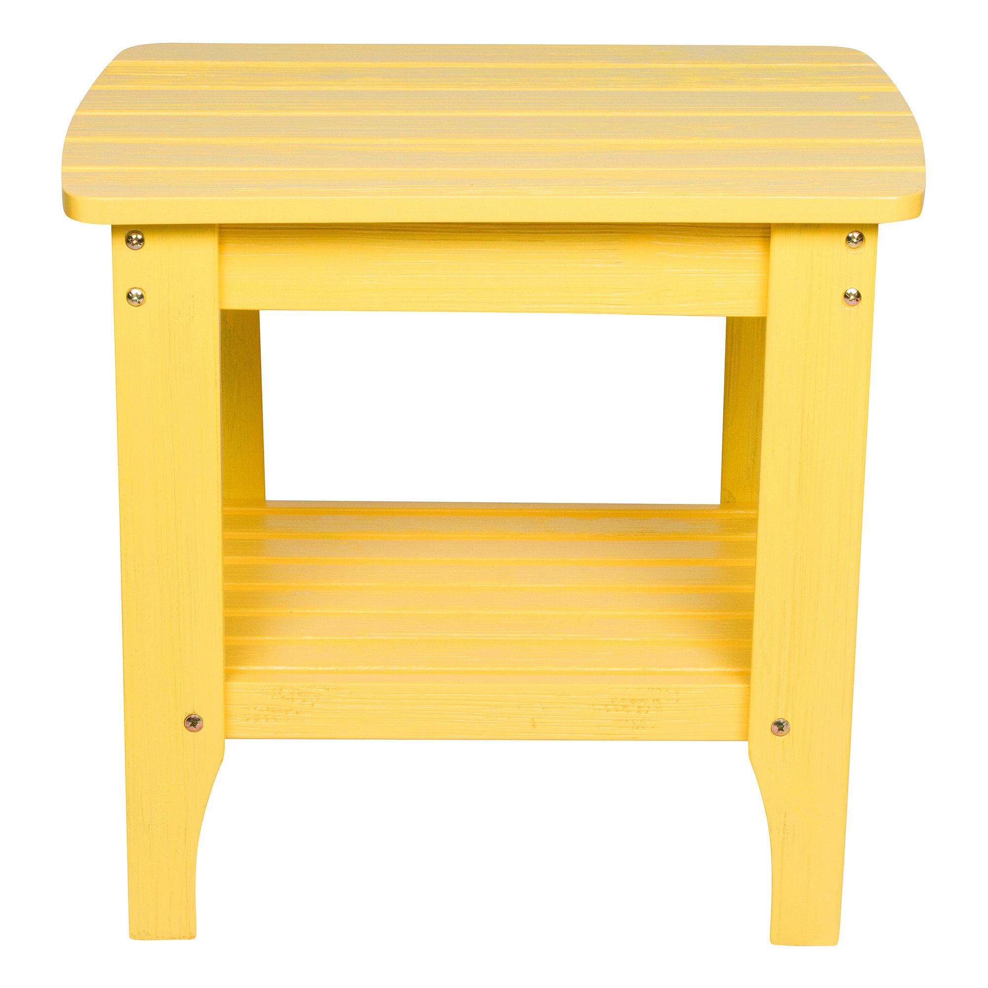 Highland Dunes Endymion Cedar Outdoor Side Table & Reviews Wayfair
