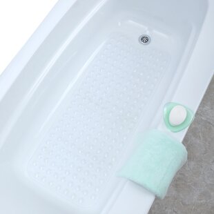Isagi Non Slip Luxurious Soft White Square Shower Mat 51x51cm 