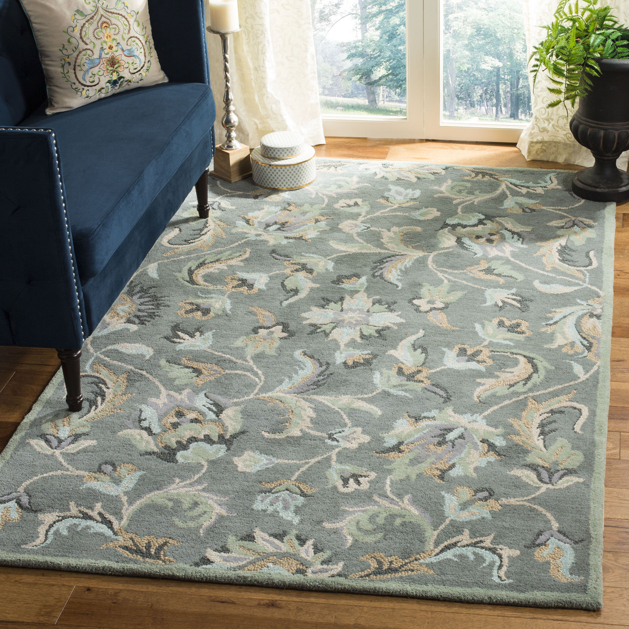 World Menagerie Arber Hand Tufted Wool Gray Area Rug & Reviews Wayfair
