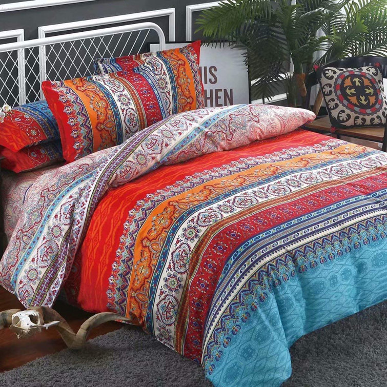 Blue Microfiber Reversible Comforter 