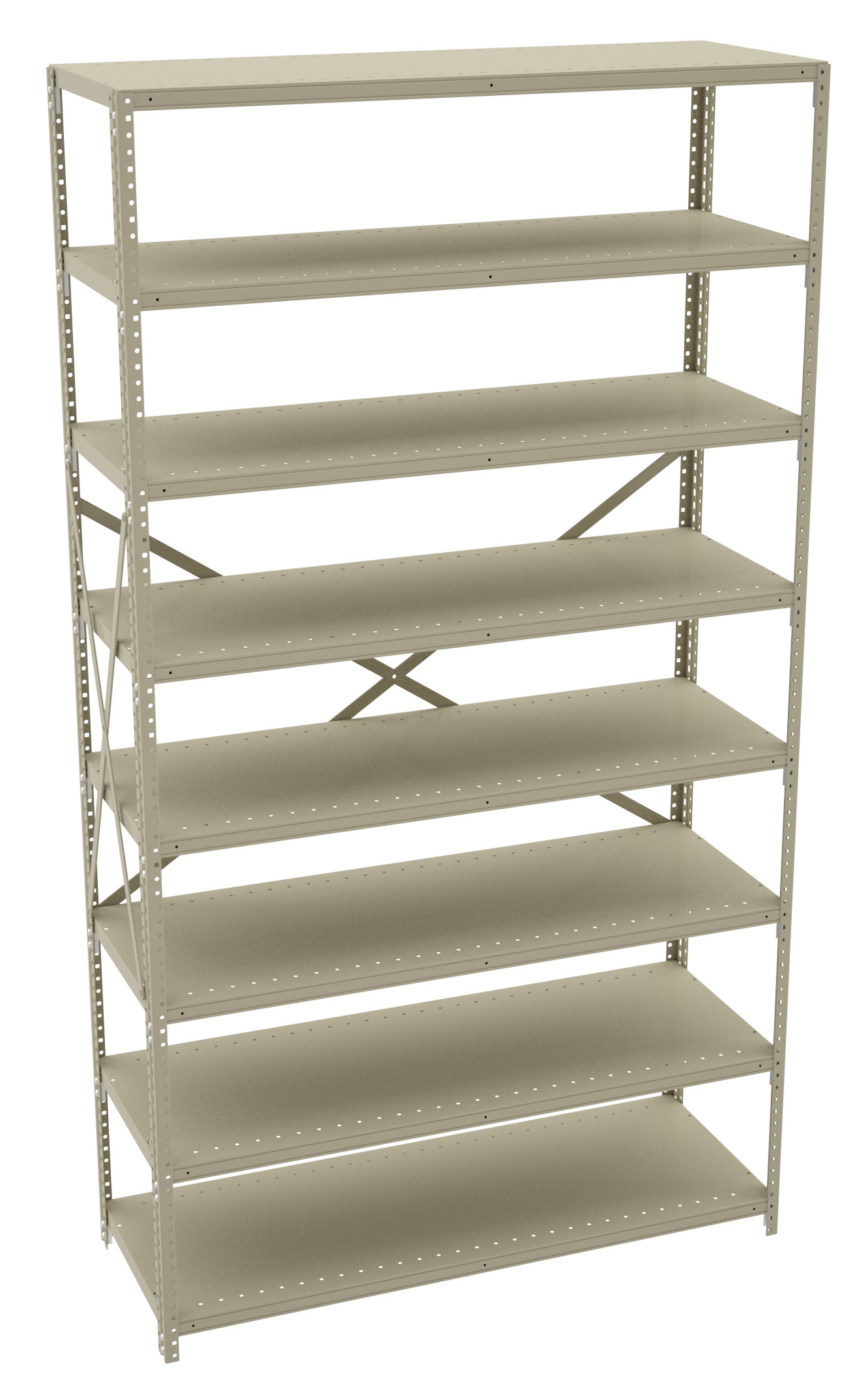 Tennsco Q Line Open 7 Shelf Shelving Unit Starter Wayfair