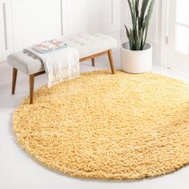 Biscuit Gold Shaggy Rug Non Shed Living Room Bedroom Mat Soft Cosy Thic Pile New 