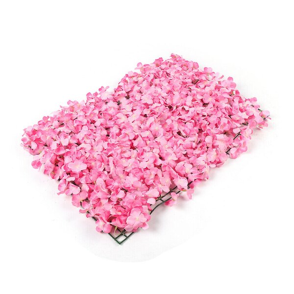 8pcs Artificial Wedding Background Floral Flower Wall Petals Panels Hot Pink 