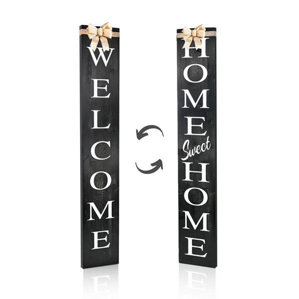 Welcome Sign  Welcome Home Sign  Farmhouse Sign  Rustic Sign  Front Porch Sign  Tall Welcome Sign  Large Welcome Sign  Home