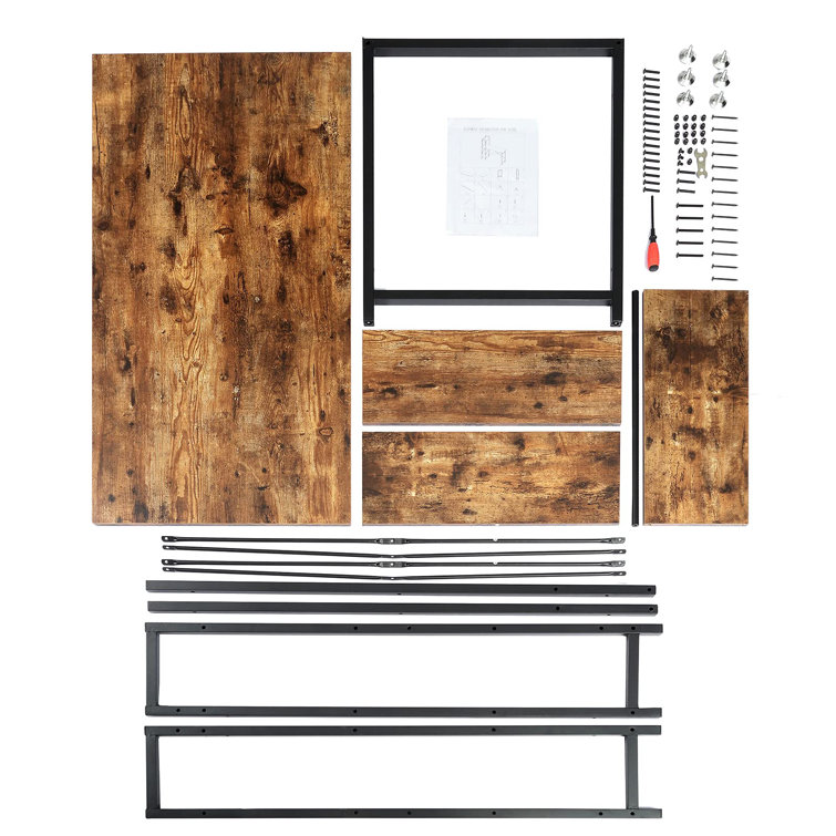 Inbox Zero 122Cm W Rectangular Computer Desk | Wayfair.co.uk