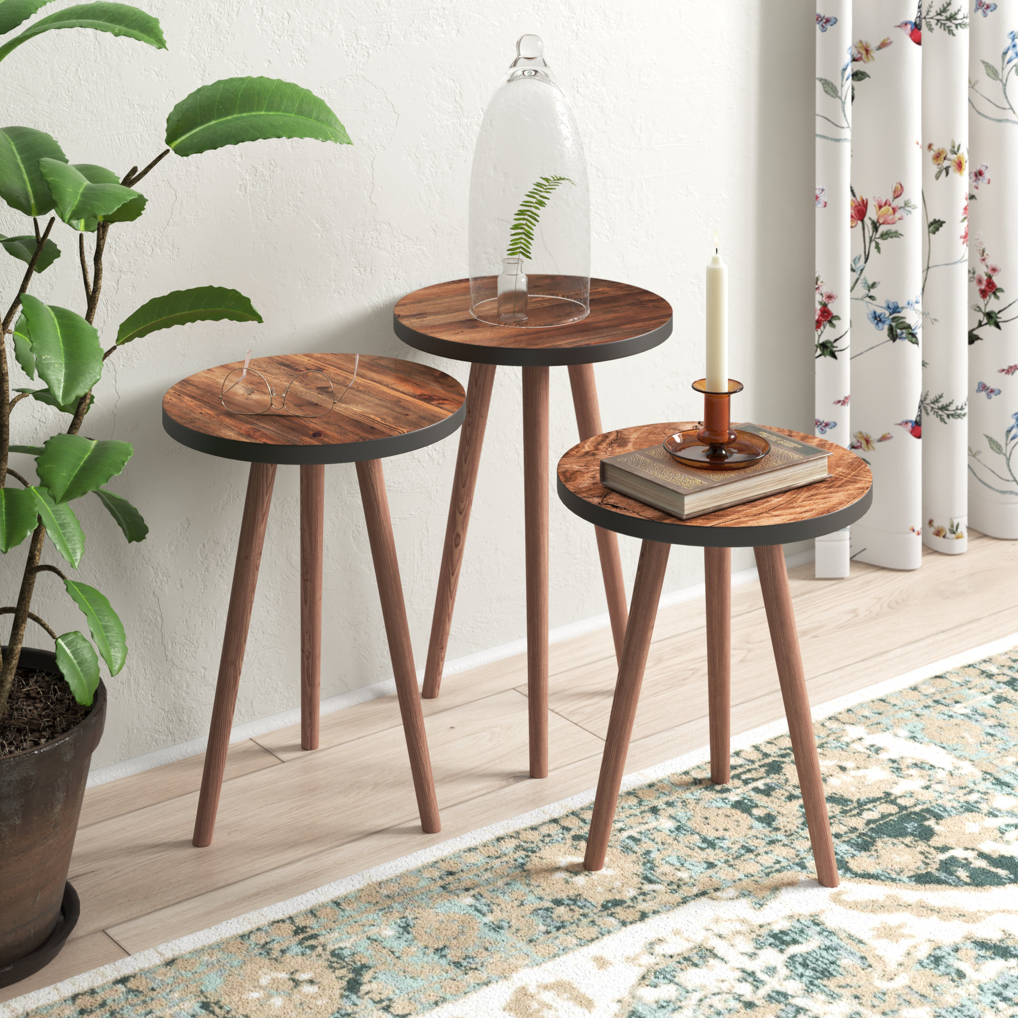 Fernleaf Anoka 3 Piece Nest of Tables Wayfair.co.uk