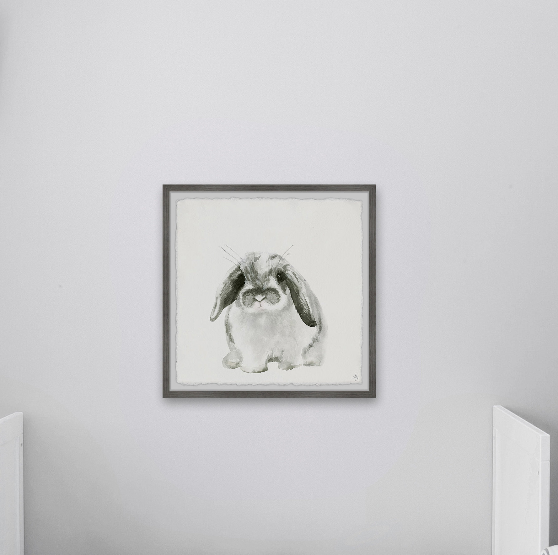 Harriet Bee McLoud Plump Bunny Framed Art Wayfair