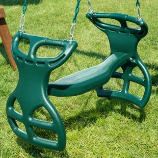 2 Child Glide Swing Seat on Chain Playground Set Back to Back inc Hardware 