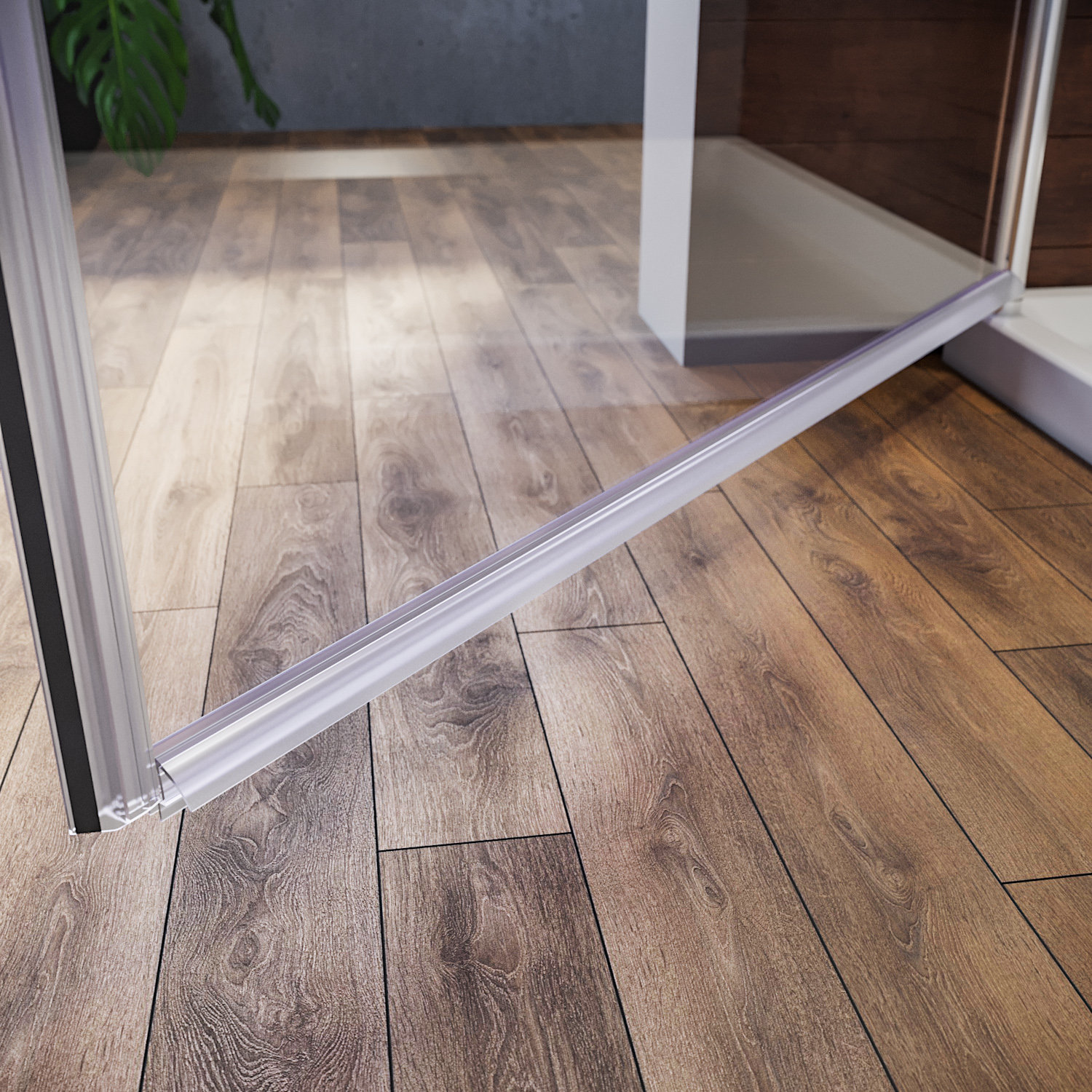 SUNNY Shower Door Plastic Bottom Vinyl Seal Door Sweep Wayfair