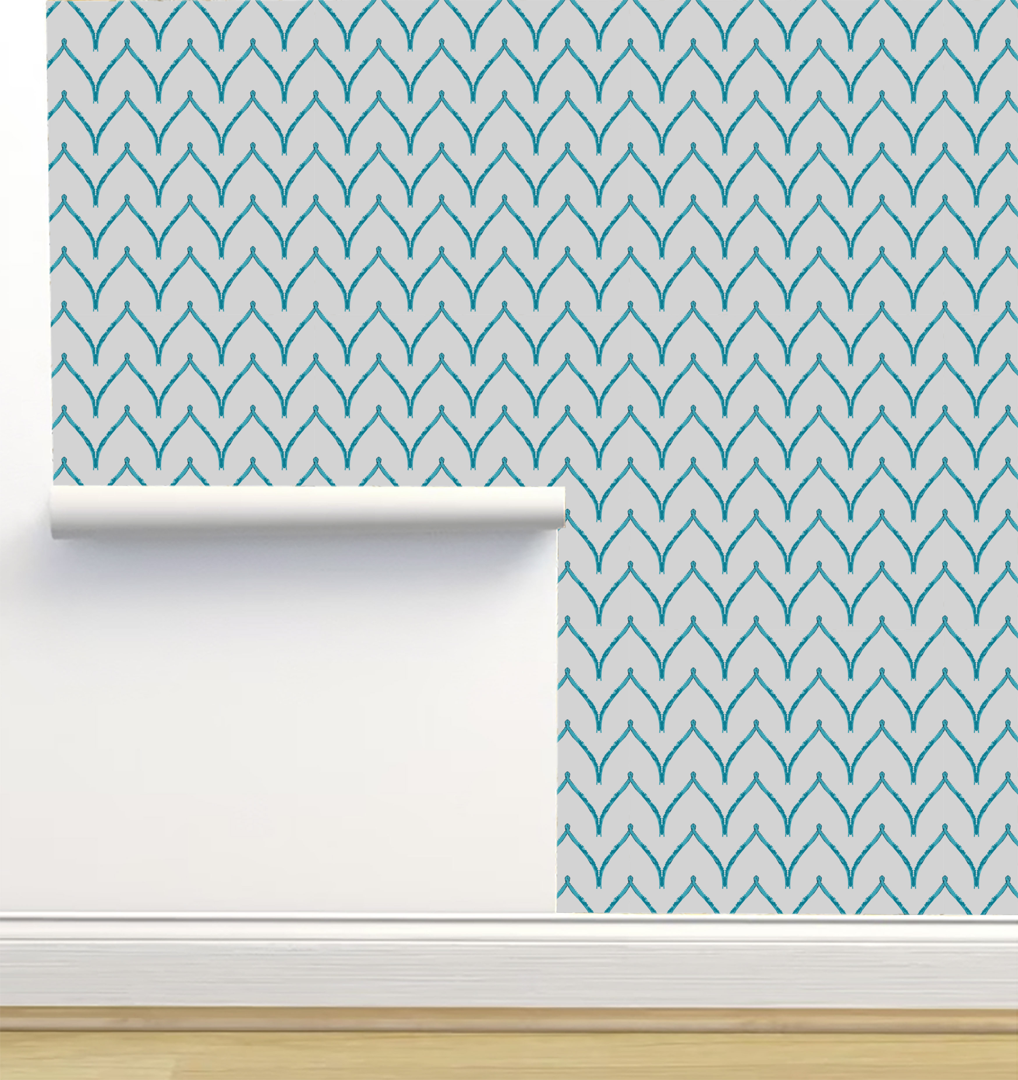 Red Barrel Studio® Nen Peel & Stick Chevron / Zig Zag Wallpaper Wayfair