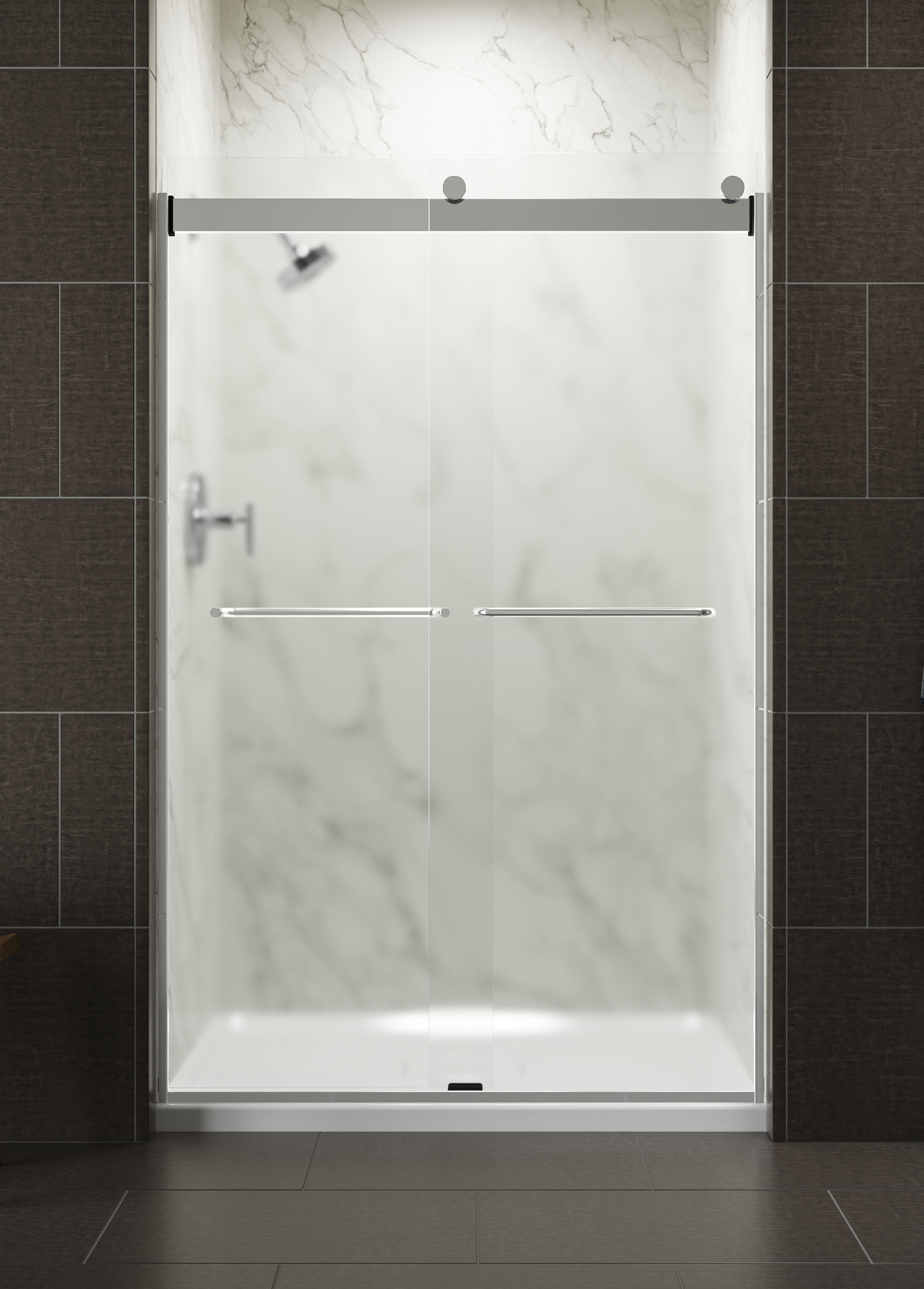 Kohler Levity 47.63" x 74" Bypass Shower Door with CleanCoat