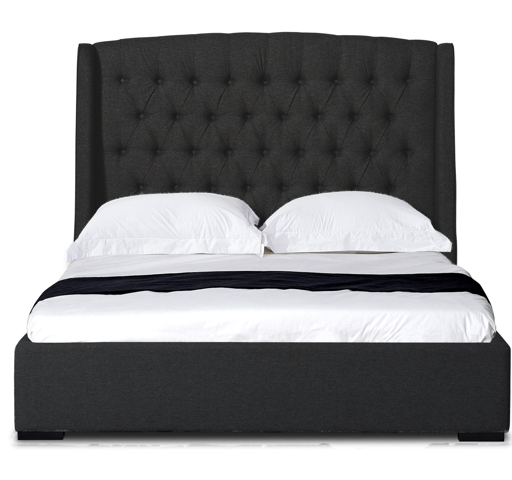 Canora Grey Bridwell Queen Tufted Upholstered Low Profile Platform Bed