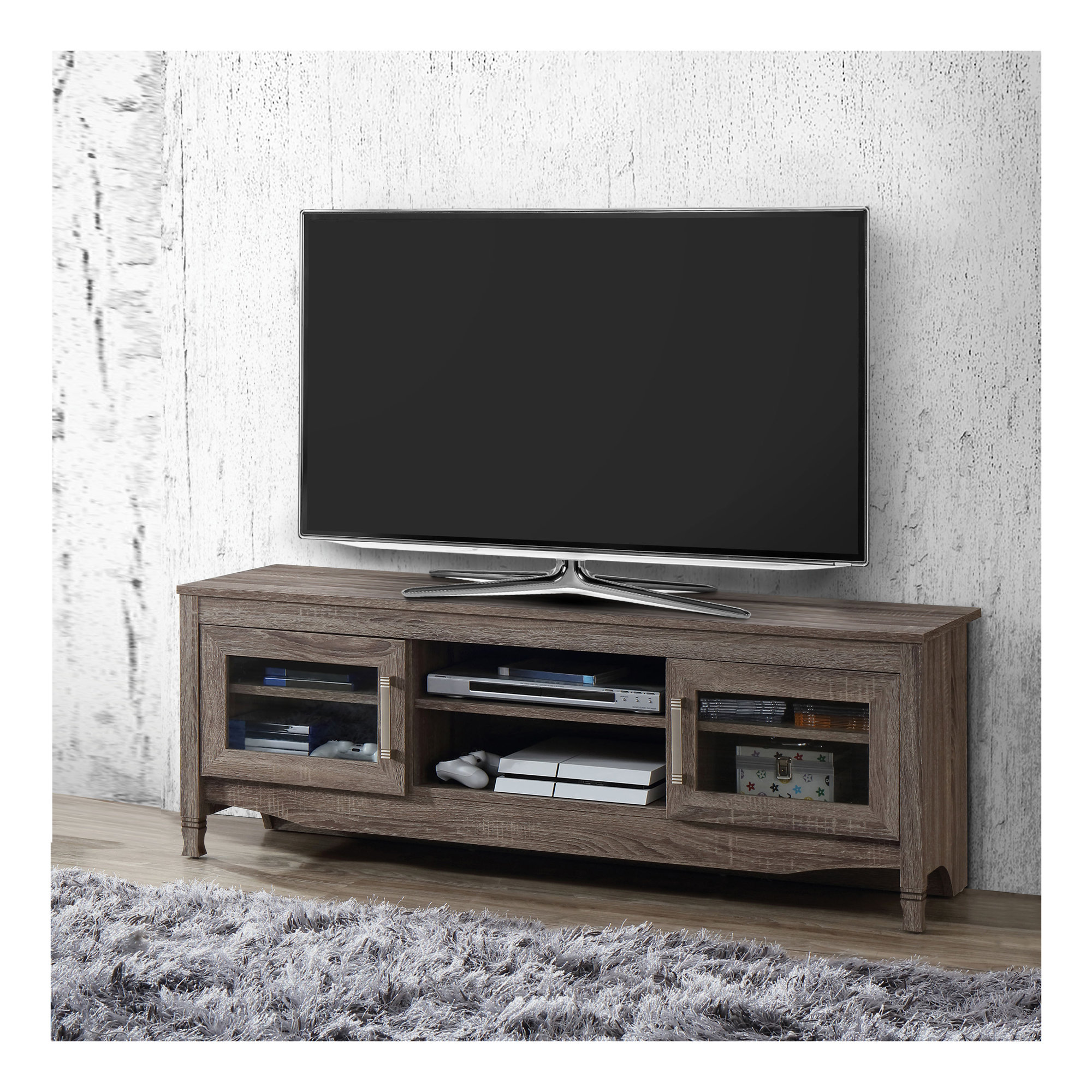 Red Barrel Studio® Gray Driftwood TV Wayfair