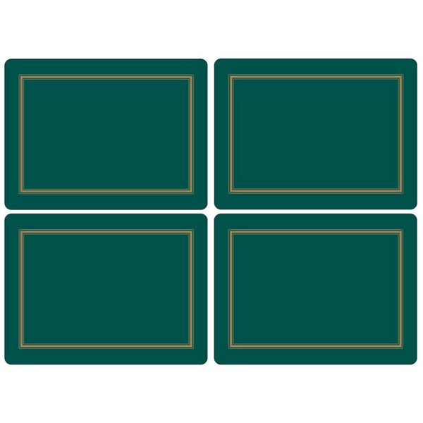 1-Set of 4 Assorted Holiday Placemats Laminate With Cork Back #X803 
