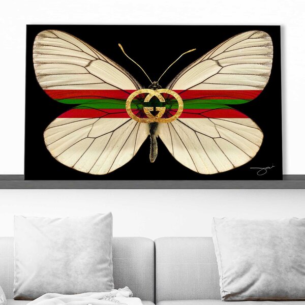 Mercer41 Gucci Butterfly (Horizontal) by By Jodi - Graphic Art & Reviews |  Wayfair