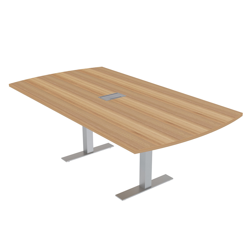 Skutchi Designs, Inc. 7 Ft Arc Rectangle Conference Table with Power