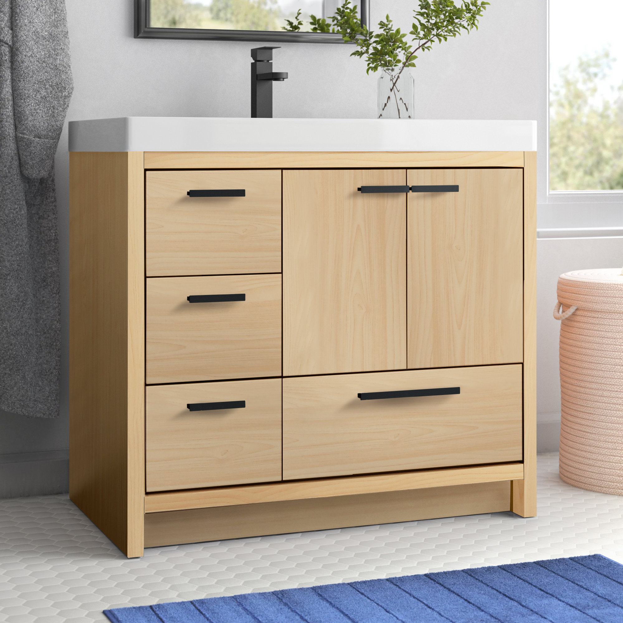 Zipcode Design™ Albers 36'' Freestanding Single Bathroom Vanity with