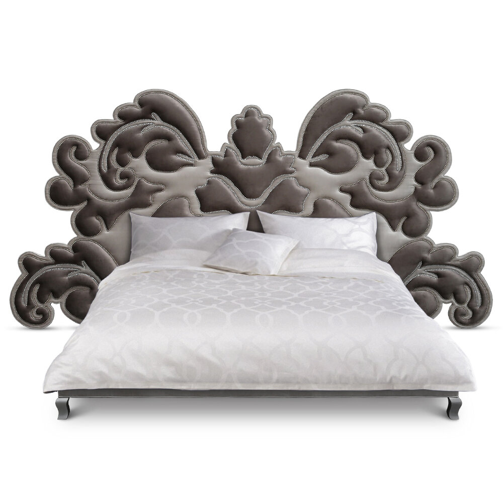 Arron Upholstered Low Profile Platform Bed
