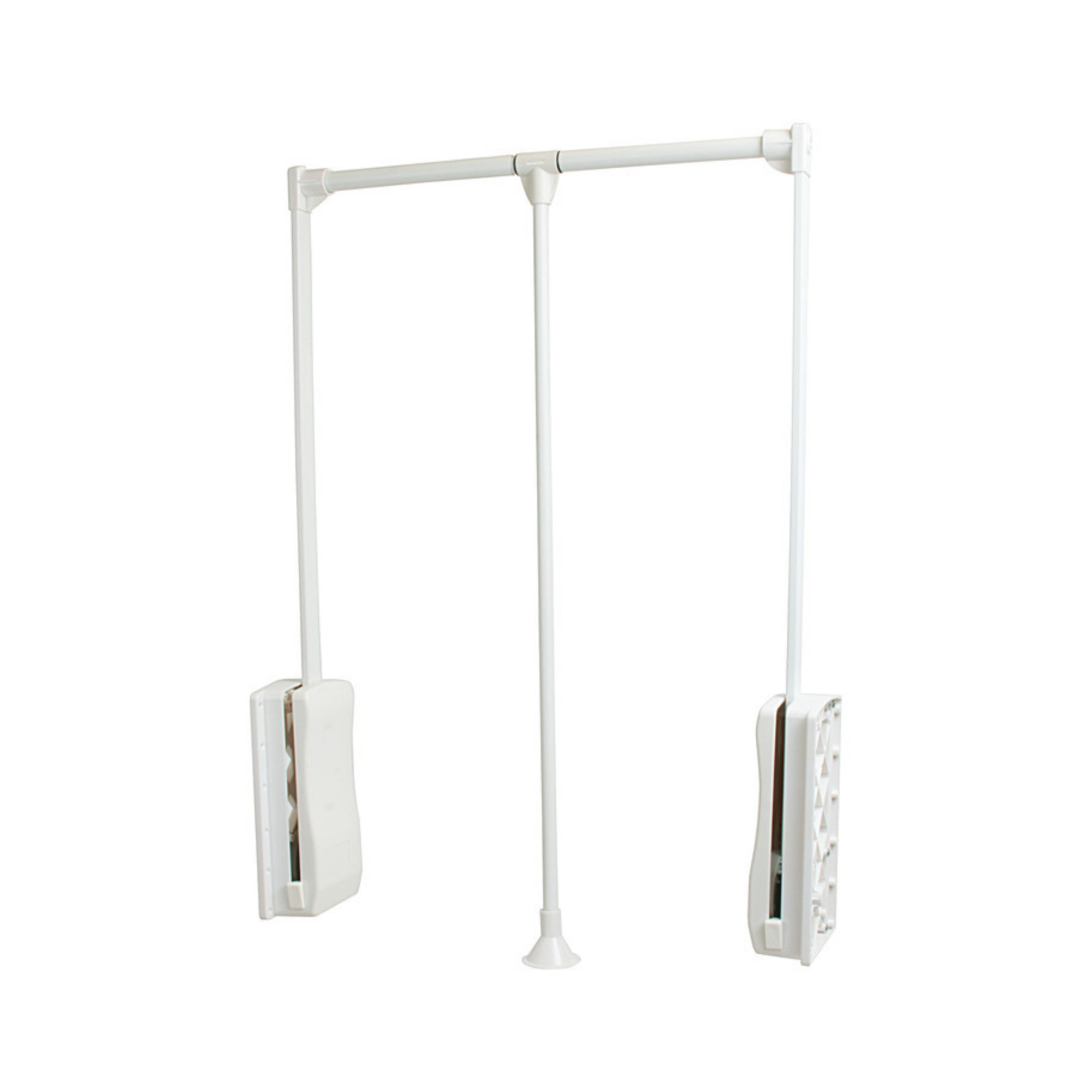Rebrilliant Hafele Pull Down Closet Rod, Heavy Duty, 26 Lbs Load Capacity, White Wayfair